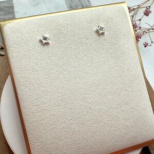Cute Mini Sterling Silver Star Stud Earrings | .925 Sterling Silver